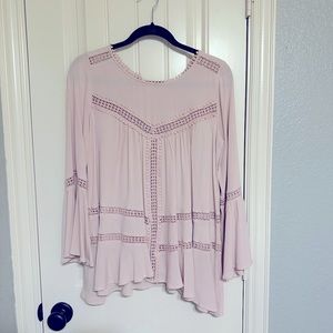 Nordstrom blush color blouse, size XS